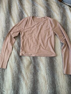 4/$30 Long-Sleeve Scoop Neck Top in Dusty Rose